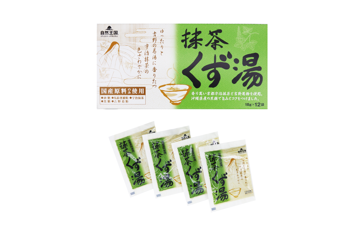 協和 自然王国 抹茶くず湯 18g×12包入※軽減税率対象品 - 栄養・健康